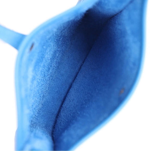 NEW Hermès Evelyne TPM Bleu Zellige Clemence Gold Hardware Crossbody Bag - Picture 8 of 8